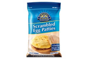 scrambled egg patty